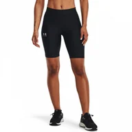 Spodnie sportowe damskie - Damskie legginsy krótkie treningowe Under Armour UA HG Authentics Long Sts - czarne - UNDER ARMOUR - miniaturka - grafika 1