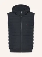 Kamizelki męskie - Tommy Hilfiger Kamizelka Pikowana Z Mieszanki Materiałów, Z Odpinanym Kapturem blau - TOMMY HILFIGER - miniaturka - grafika 1