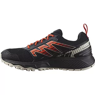 Salomon Męskie buty trekkingowe, Black Rainy Day Scarlet Ibis, 40 EU - Buty trekkingowe męskie - miniaturka - grafika 1