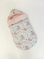 Śpiworki dla dzieci - Śpiworek do spacerówki Fioletowa łąka - miniaturka - grafika 1