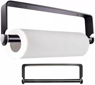 Wieszak uchwyt na ręcznik papierowy czarny LOFT - Stojaki i wieszaki na papier toaletowy - miniaturka - grafika 1