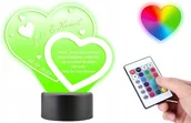 Lampy stojące - Walentynki Serce Z Grawerem Statuetka Led Plexido - miniaturka - grafika 1