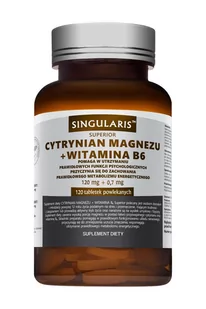 Singularis Cytrynian Magnezu + Witamina B6 120tab - Produkty specjalne dla sportowców - miniaturka - grafika 1