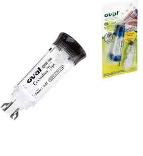 OVAL Korektor w taśmie QBR-506 + wkład, biały, 5 mm x 6 m 160-2179 - Korektory - miniaturka - grafika 1