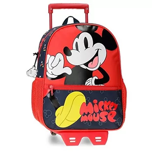 Disney Modny plecak szkolny z wózkiem Myszka Miki, wielokolorowy, 27 x 33 x 11 cm, mikrofibra 9,8 l, wielokolorowy, plecak szkolny z wózkiem, Wielokolorowy, Plecak szkolny z koszykiem - Plecaki szkolne i tornistry - miniaturka - grafika 1