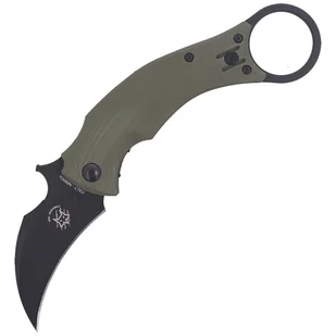 Nóż składany FOX Karambit Black Bird by Bastinelli G10 OD Green, Black Idroglider (FX-591 OD) - Noże - miniaturka - grafika 1
