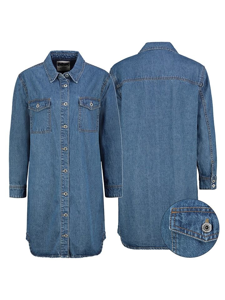 Sublevel Sukienka dżinsowa w kolorze niebieskim