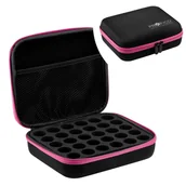Kosmetyczki, organizery i kuferki - Organizer ETUI KUFEREK na 30 lakierów do paznokci PINK  PROFICO - miniaturka - grafika 1