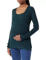 Koszulki i topy damskie - Noppies Maternity Top Seymour Nursing Long Sleeve T-shirt damski, zielony gables-P982, XL - miniaturka - grafika 1