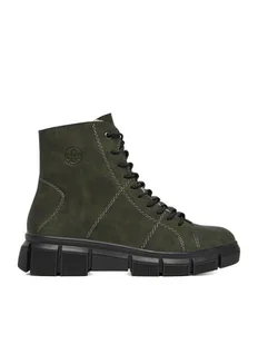 Rieker Trzewiki CEO-X3428-54 Zielony - Botki damskie - miniaturka - grafika 1