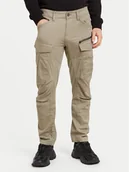 Spodnie męskie - G-Star Raw Spodnie materiałowe Zip Cargo 3D D25665-D846 Beżowy Tapered Fit - miniaturka - grafika 1