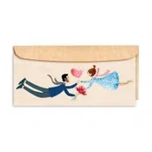 Albumy inne - Karnet drewniany DL z drewnianą kopertą Ślub Para - miniaturka - grafika 1