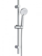 Zestawy prysznicowe - LAVEO NLL 01A0 LESTE Zestaw natryskowy na drążku Długość drążka: 700 mm Wymiar słuchawki: ? 100 mm Długość węża: 1500 mm Wykończenie: chrom - miniaturka - grafika 1