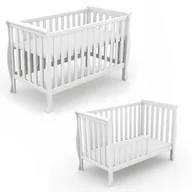 Łóżeczka i kojce - Łóżeczko GALA BIAŁE z barierką dla niemowlaka - miniaturka - grafika 1