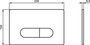 Ideal Standard ProSys Oleas Przycisk WC biały R0117AC - Przyciski spłukujące - miniaturka - grafika 1