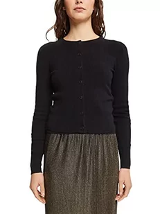 edc by Esprit Sweter kardigan damski, 001/czarny, XL - Swetry damskie - miniaturka - grafika 1