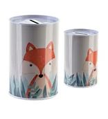 Skarbonki - Elegancka metalowa skarbonka Adi 8x12,5 cm – multikolorowa dekoracja wnętrz - miniaturka - grafika 1