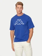 Koszulki męskie - Kappa T-Shirt Logo Korpo Cromen 303HZ70 Niebieski Regular Fit - miniaturka - grafika 1