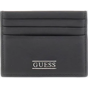 Guess Skórzane etui na karty BOSTON - Etui na dokumenty i karty - miniaturka - grafika 1