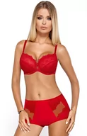 Majtki damskie - Cassi figi z podwyższonym stanem, Kolor czerwony, Rozmiar S, PariPari Lingerie - Primodo.com - miniaturka - grafika 1