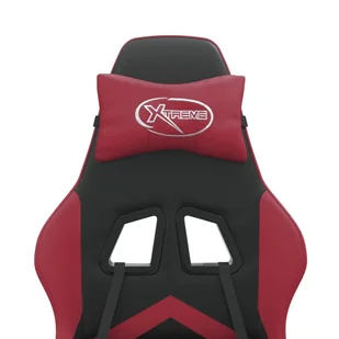 Lumarko Fotel gamingowy, czarno-bordowy, sztuczna skóra - Fotele gamingowe - miniaturka - grafika 10