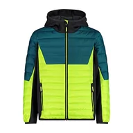 Kurtki i płaszcze dla chłopców - CMP - Kid Hybrid Jacket Fix Hood, Boy, Acido, 110 - miniaturka - grafika 1