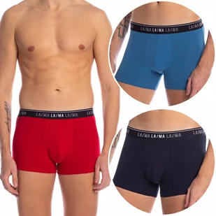 Bokserki Męskie Szorty 3 PARY Bawełniane LAMA - XL - Majtki męskie - miniaturka - grafika 1