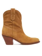 Botki damskie - Polo Ralph Lauren Botki 818908754002 Brązowy - miniaturka - grafika 1