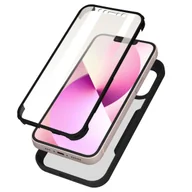 Etui i futerały do telefonów - Etui iPhone 13 Mini Plexiglas Tył i polimerowy przód Wzmocnione rogi czarne - miniaturka - grafika 1