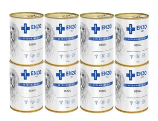 ENZO VET Renal dieta na choroby nerek z wołowiną dla psów 8x400g - Mokra karma dla psów - miniaturka - grafika 1