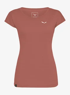 Koszulka szybkoschnąca damska Salewa Puez Melange Dry S/S Tee - etruscan red melange - Koszulki i topy damskie - miniaturka - grafika 1