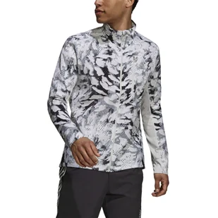 Kurtka męska adidas  FAST AOP JKT grey one/white XL - Kurtki i kamizelki sportowe męskie - miniaturka - grafika 1