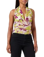 Koszulki i topy damskie - Pinko Radiogeniczny Top Retina St. IRI Kobiety Moda Biustonosz, Cs4_mult.beige/Zielony, 38 - miniaturka - grafika 1