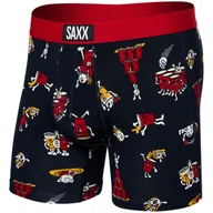 Majtki męskie - Bokserki Saxx Vibe Super Soft BB Rozmiar: L / Kolor: niebieski/czerwony - miniaturka - grafika 1