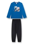 Piżamy chłopięce - Sanetta Piżama w kolorze niebiesko-czarnym - miniaturka - grafika 1