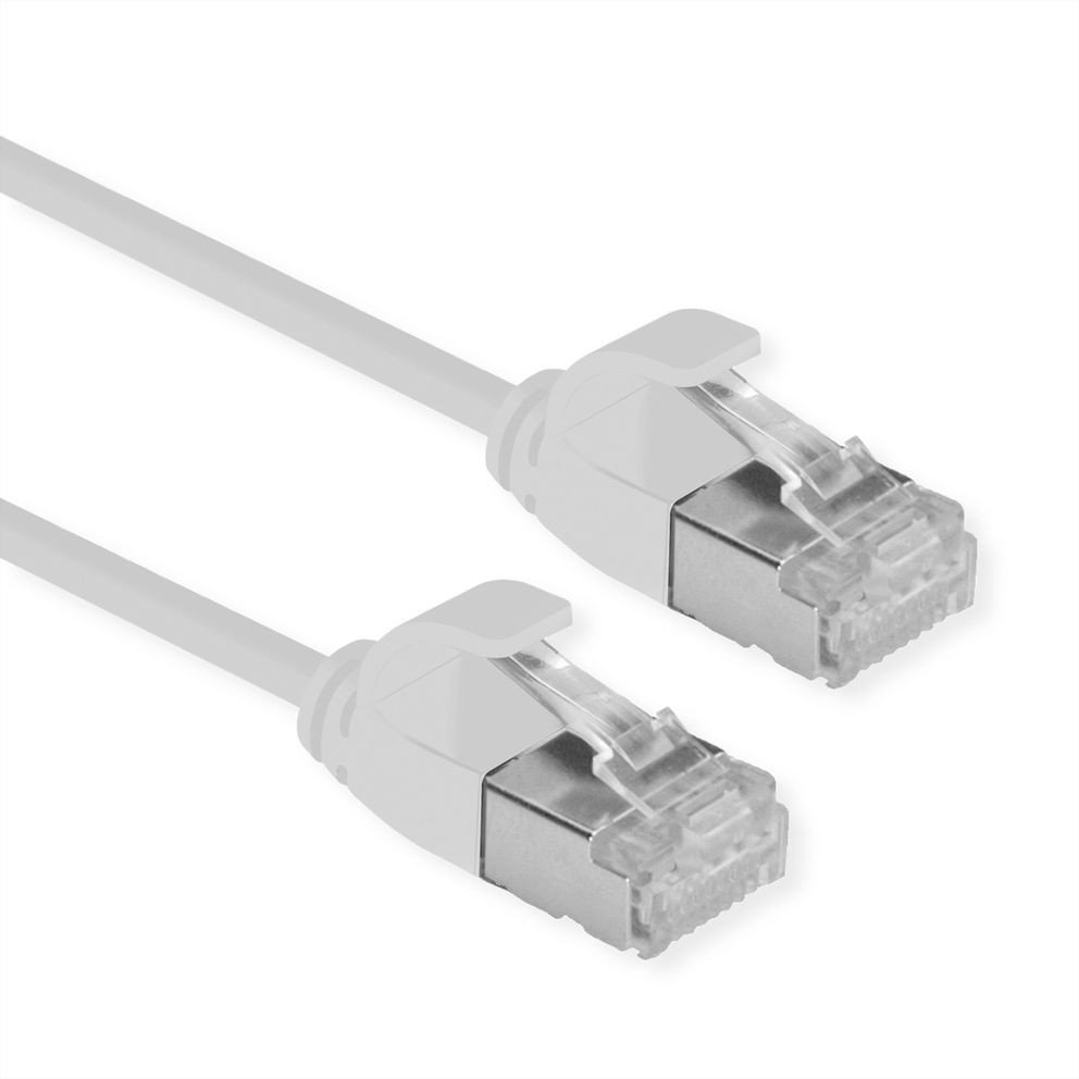 ROLINE GREEN F/UTP DataCenter Patch Cord Cat.6A Class EA, LSOH, bardzo cienki, szary, 3 m