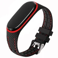 Akcesoria do zegarków - WYMIENNA OPASKA PASEK DO XIAOMI MI BAND 7 (Czerwona) - miniaturka - grafika 1