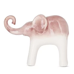Figurka Ceramiczna Słoń Evita 29X8X24 Kremowa + Ceramiczna - Figurki dekoracyjne - miniaturka - grafika 1