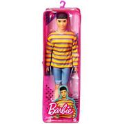 Lalki dla dziewczynek - Mattel Lalka Barbie Fashionistas Ken Bluza kolorowe paski GXP-783778 - miniaturka - grafika 1