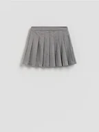 Spódnice - Reserved - Plisowana spódnica mini - ciemnoszary - miniaturka - grafika 1