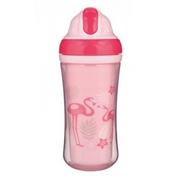 Bidony dla dzieci - Canpol babies Bidon z rurką 260ml flaming 6O37FG 6O37FG SAM One size - miniaturka - grafika 1