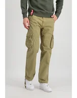 Spodnie męskie - spodnie bojówki ALPHA INDUSTRIES - JET PANT LIGHT OLIV-29 - miniaturka - grafika 1