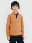 Bluzy dla chłopców - 4F Polar regular ze stójką chłopięcy - brązowy 122 (6-7 lat) - miniaturka - grafika 1