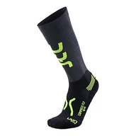 Skarpetki męskie - UYN Run Compression Fly skarpety męskie szary Anthracite/Yellow Fluo 35-38 - miniaturka - grafika 1