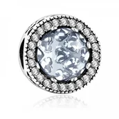 Charmsy - Murrano Charms Zawieszka Koralik 925 Szare OKO WYROCZNI SR-340 - miniaturka - grafika 1