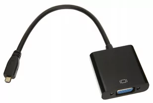 Adapter micro Hdmi do Vga Konwerter Dsub + Dźwięk - Adaptery i przejściówki - miniaturka - grafika 1