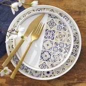 Serwisy obiadowe - Serwis obiadowy porcelanowy na 12 osób AZULEA - miniaturka - grafika 1