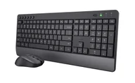 Myszki - Trust Trezo klawiatura Dołączona myszka Uniwersalne RF Wireless QWERTZ Niemiecki Czarny 24532 - miniaturka - grafika 1