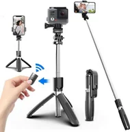 Selfie stick - INF Selfie stick i statyw z bezprzewodowym pilotem - miniaturka - grafika 1