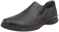 Klapki i japonki męskie - Clarks Męskie klapki Donaway Step Slipper, Black Leather, 47 EU, czarna skóra, 47 EU Weit - miniaturka - grafika 1